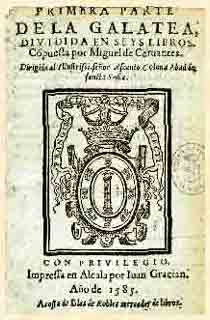 Edición príncipe de 'La Galatea' (Alcalá, 1585)
